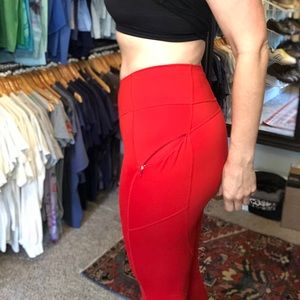Athleta red leggings MEDIUM